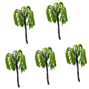 Pack of 5PCS Micro Landscape Decorations Mini Resin Ornament Garden DIY Tree Statue Home Garden Outdoor Decor Accessory