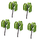 Pack of 5PCS Micro Landscape Decorations Mini Resin Ornament Garden DIY Tree Statue Home Garden Outdoor Decor Accessory