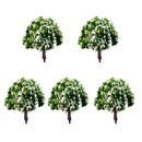 Pack of 5PCS Micro Landscape Decorations Mini Resin Ornament Garden DIY Tree Statue Home Garden Outdoor Decor Accessory
