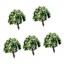 Pack of 5PCS Micro Landscape Decorations Mini Resin Ornament Garden DIY Tree Statue Home Garden Outdoor Decor Accessory