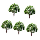 Pack of 5PCS Micro Landscape Decorations Mini Resin Ornament Garden DIY Tree Statue Home Garden Outdoor Decor Accessory