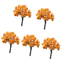 Pack of 5PCS Micro Landscape Decorations Mini Resin Ornament Garden DIY Tree Statue Home Garden Outdoor Decor Accessory