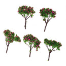 Pack of 5PCS Micro Landscape Decorations Mini Resin Ornament Garden DIY Tree Statue Home Garden Outdoor Decor Accessory
