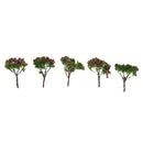 Pack of 5PCS Micro Landscape Decorations Mini Resin Ornament Garden DIY Tree Statue Home Garden Outdoor Decor Accessory
