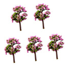 Pack of 5PCS Micro Landscape Decorations Mini Resin Ornament Garden DIY Tree Statue Home Garden Outdoor Decor Accessory