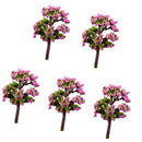 Pack of 5PCS Micro Landscape Decorations Mini Resin Ornament Garden DIY Tree Statue Home Garden Outdoor Decor Accessory