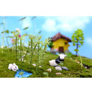 Pack of 5PCS Micro Landscape Decorations Mini Resin Ornament Garden DIY Tree Statue Home Garden Outdoor Decor Accessory