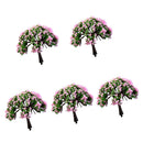 Pack of 5PCS Micro Landscape Decorations Mini Resin Ornament Garden DIY Tree Statue Home Garden Outdoor Decor Accessory