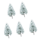 Pack of 5PCS Micro Landscape Decorations Mini Resin Ornament Garden DIY Tree Statue Home Garden Outdoor Decor Accessory