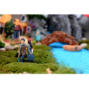 1 Pair Micro Landscape Decorations Mini Resin Ornament Garden DIY Couples