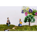1 Pair Micro Landscape Decorations Mini Resin Ornament Garden DIY Couples