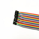 40 pieces Dupont Wire Color Jumper Cable 2.54mm 1P-1P Male to Female 20cm