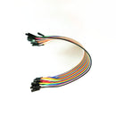 40 pieces Dupont Wire Color Jumper Cable 2.54mm 1P-1P Male to Female 20cm