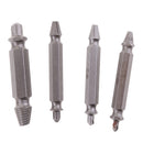 Speed Out Damaged Screw Extractor 4 piece Striped Use With any Drill Remover