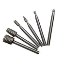 6 pieces 10PC HSS Routing Router Bits Burr Rotary Tools, Engraving, Wood Working Tools