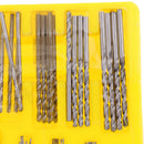 150PCS HSS STEEL DRILL BIT SET 0.4mm-3.2mm Twist Drill Kits + STORAGE CASE