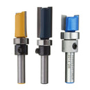 ROUTER BITS SET - 3 Pieces, 1/4'' Shank CARBIDE Tip Wood Cutting Rotary Tool