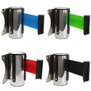 5m Heavy Duty Retractable Crowd Control Barrier Ribbon QUEUE Belts Red