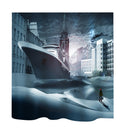 Home Hotel Bathroom Shower Room Door Window Decoration Bath Shower Curtain With 12 Hooks 8