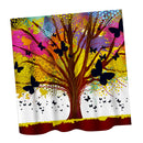 Home Hotel Bathroom Shower Room Door Window Decor Tree Print Charms Bath Shower Curtain With 12 Hooks