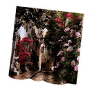 Home Hotel Bathroom Shower Room Door Window Decor Flower Street Print Charms Polyester Fabric Bath Shower Curtain With 12 Hooks