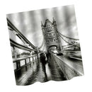 Home Hotel Bathroom Door Window Decor Fashionable Print Polyester Fabric Bath Shower Curtain With 12 Hooks