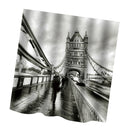 Home Hotel Bathroom Door Window Decor Fashionable Print Polyester Fabric Bath Shower Curtain With 12 Hooks