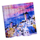 Home Hotel Bathroom Shower Room Door Window Decor Extra Long Fabric Bath Shower Curtain With 12 Hooks Greece Pattern Charms