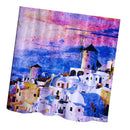 Home Hotel Bathroom Shower Room Door Window Decor Extra Long Fabric Bath Shower Curtain With 12 Hooks Greece Pattern Charms