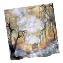 Home Hotel Bathroom Shower Room Door Window Decor Forest Tiger Print Charms Extra Long Fabric Bath Shower Curtain With 12 Hooks