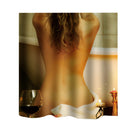Home Hotel Bathroom Shower Room Door Window Decor Lady Pattern Charms Extra Long Fabric Bath Shower Curtain With 12 Hooks