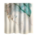 Home Hotel Bathroom Shower Room Door Window Decor Fashion Lady Pattern Charms Extra Long Fabric Bath Shower Curtain With 12 Hooks