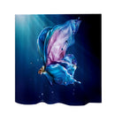 Home Hotel Bathroom Shower Room Door Window Decor Water Fairy Pattern Charms Extra Long Fabric Bath Shower Curtain With 12 Hooks