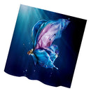 Home Hotel Bathroom Shower Room Door Window Decor Water Fairy Pattern Charms Extra Long Fabric Bath Shower Curtain With 12 Hooks