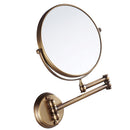 Easy Install Bathroom Wall Mounted Round Base Design Magnifying Dual Side Adjustable Makeup Beauty Mirror Antique
