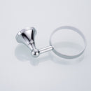 Toilet Brushes Chrome Holder Set Round Cup Wall Mount Bathroom Accessories