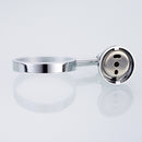 Toilet Brushes Chrome Holder Set Round Cup Wall Mount Bathroom Accessories