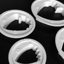 4 Piece Mini Peony Cookie Cutter Paste Plunger Cake Decorating Pastry Topper White