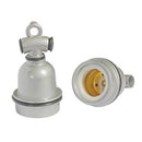 Hog Cow Edison Screw E27 Ceramic Socket Bulb Holder for Heat Lamps Aluminium