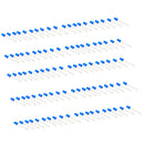 100Pieces 5mm/0.20inch Bright Components Blue LED Lamp Lens Fairy Diode Lamp Diffused Light