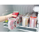 Beer Soda Can Holder Storage Kitchen Organization Fridge Rack Plastic Space