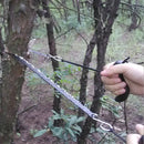 Wire Saw Outdoor Chain Saw Survival Wire Saw Tube Pumping 50cm Black