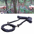 Wire Saw Outdoor Chain Saw Survival Wire Saw Tube Pumping 50cm Black