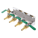 Stainless Steel Gas Distributor 4 Way Manifold CO2 Brand New 4 Way Home Brew