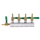 Stainless Steel Gas Distributor 4 Way Manifold CO2 Brand New 4 Way Home Brew