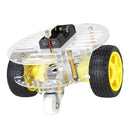 2WD Mini Round Double-Deck Smart Robot Car Chassis DIY Kit for Arduino
