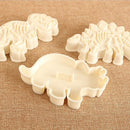 3 Sets of Dinosaurs Cookies Cutter Cut Out Sugarcraft Cake Decorating Tool