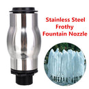 DN25 Stainless Steel Garden Waterfall Fountain Nozzle Head Silver 60-180 Kpa