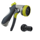 8 Function Water Hose Spray Nozzle Gun Outdoor Garden Watering Connector