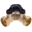 3/4'' 2 Way Double Garden Twin Tap Hose Pipe Splitter Faucet Connector Adaptor